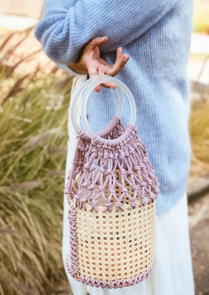 DIY Macrame Bucket Bag