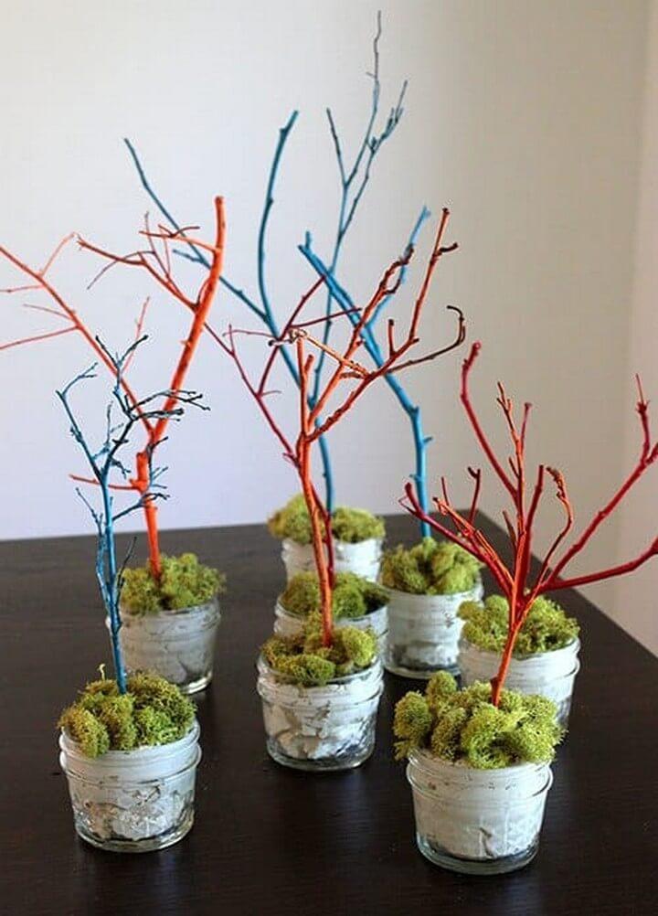 DIY Mini Easter Trees