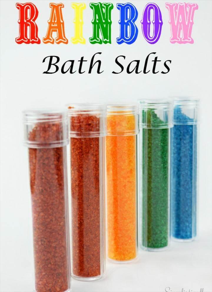 rainbow bath salts