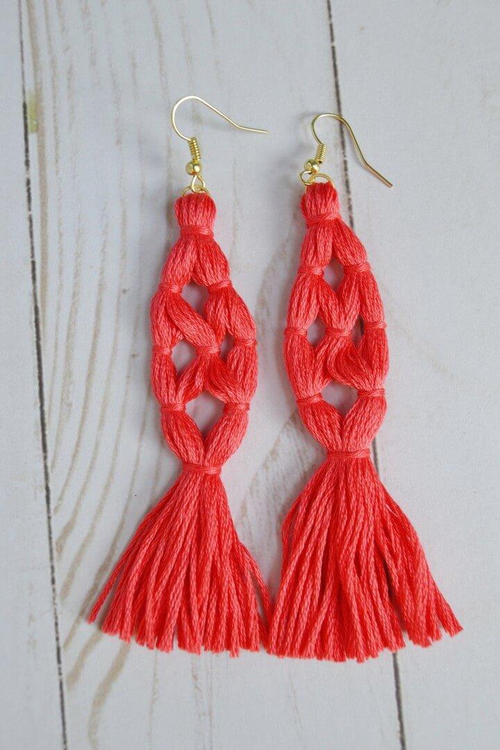 DIY Tassel Earrings Super Easy Tutorial