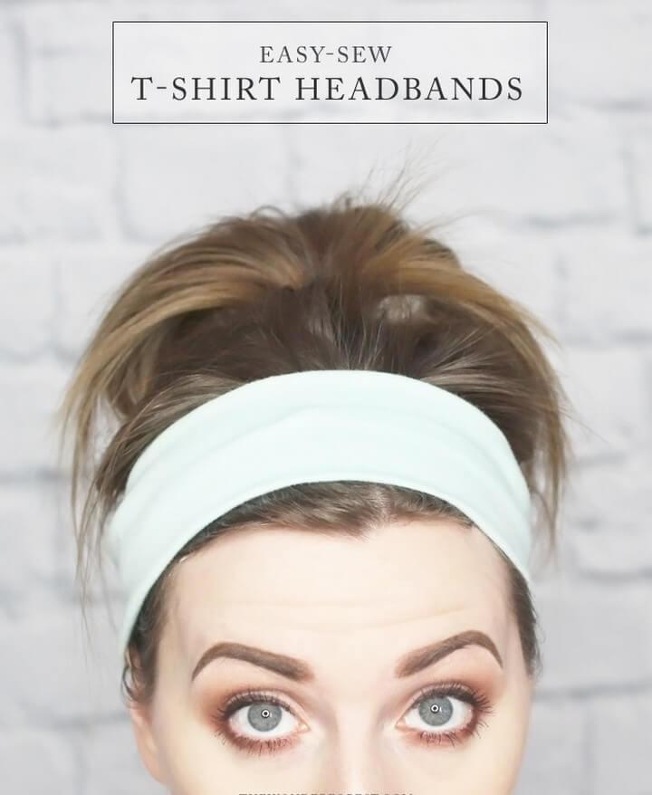 Easy Sew DIY T Shirt Headband Tutorial