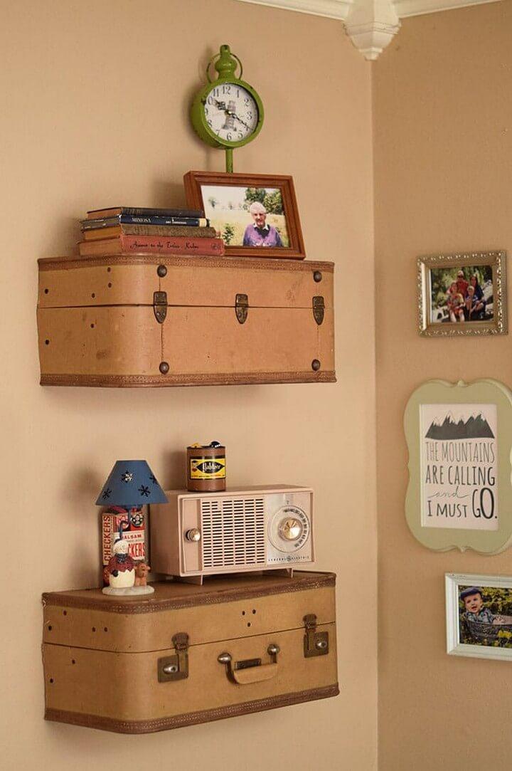 How to Build Suitcase Shelves Easy Step by Step
