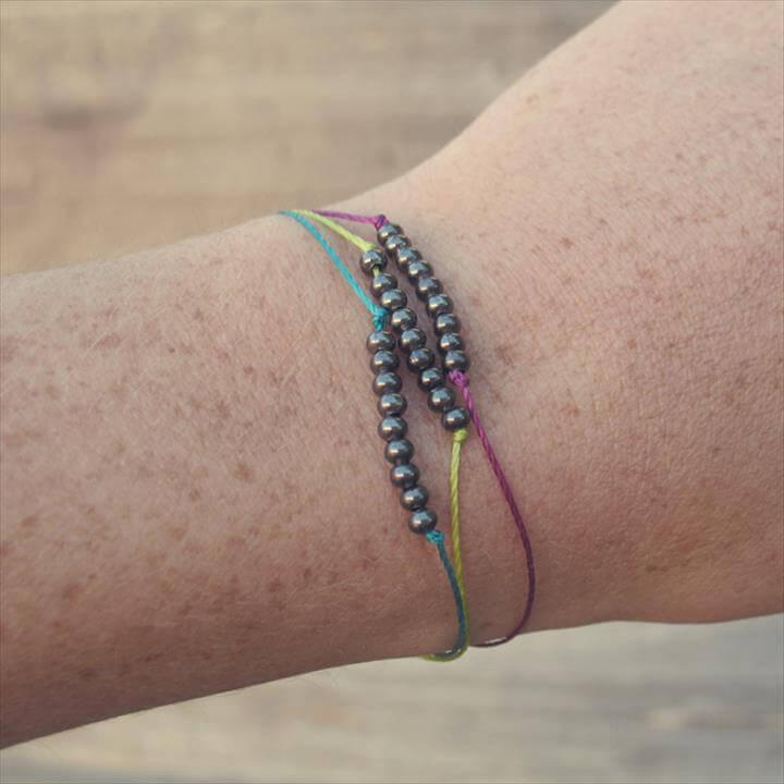 Dainty Metal Beaded Bracelets Tutorial