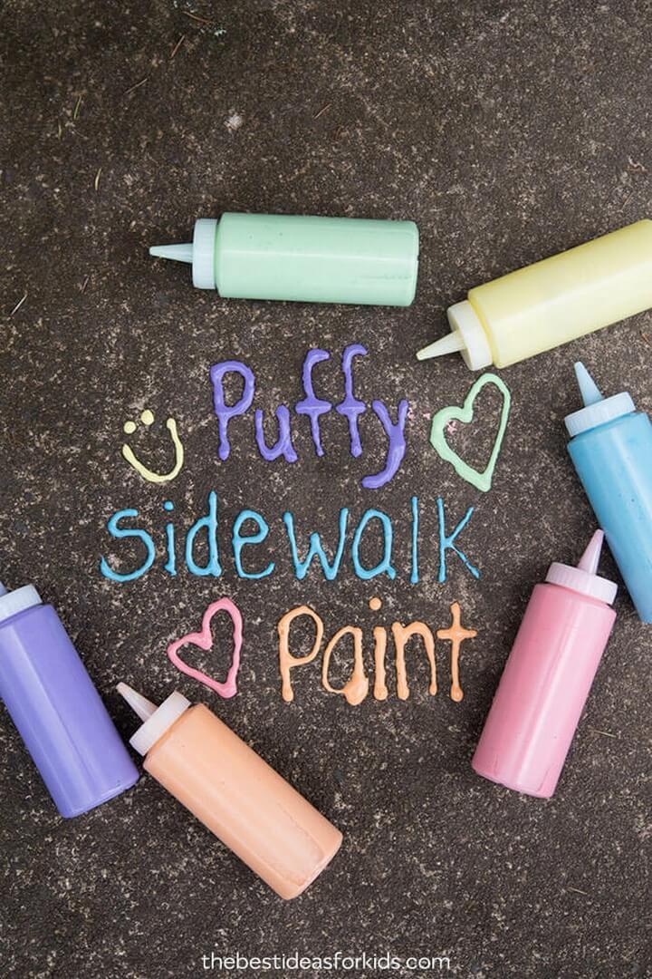 Puffy Sidewalk Paint The Best Ideas for Kids