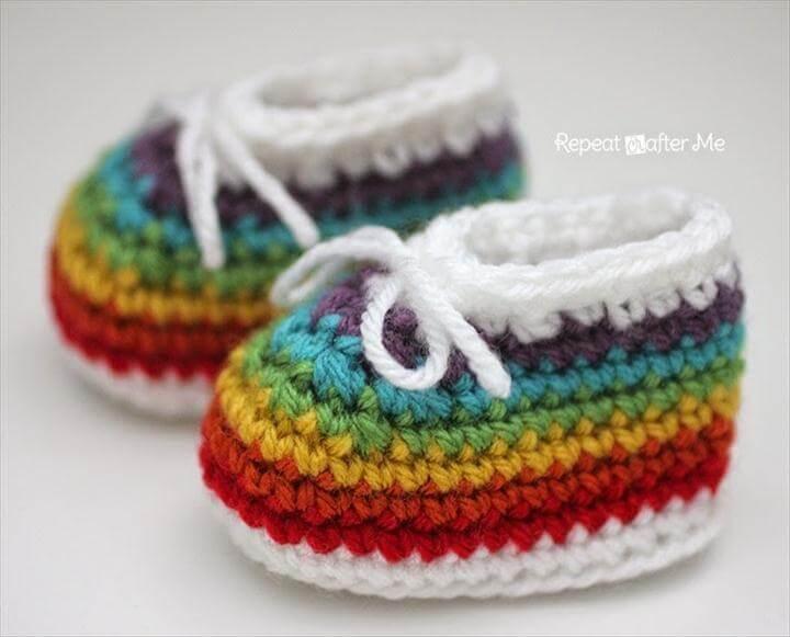 Baby Booties "Rainbow"