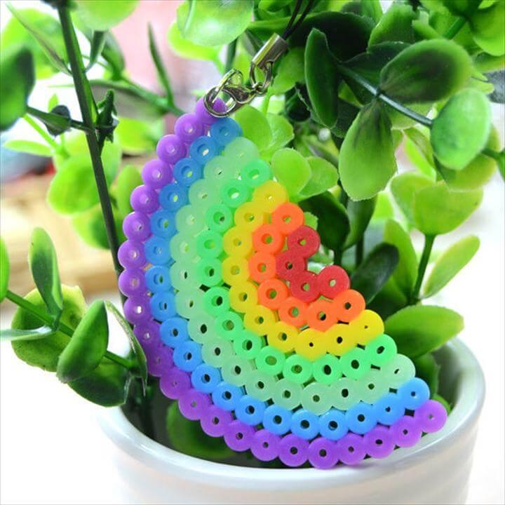 pearl bead rainbow design