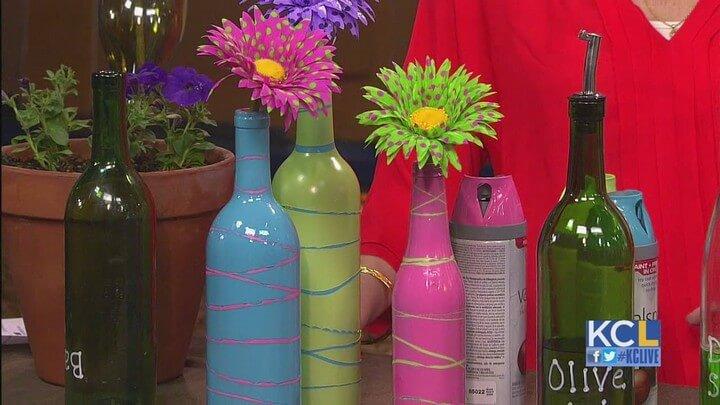 Spray Paint Bottle Craft