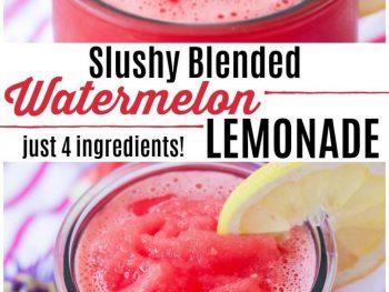 Slushy Blended Watermelon Lemonade