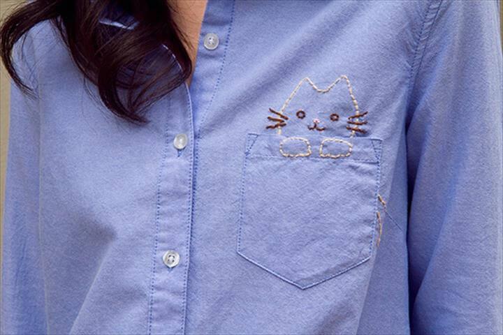 DIY Embroidered Shirt