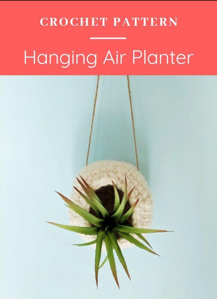 Crochet Hanging Air Planter