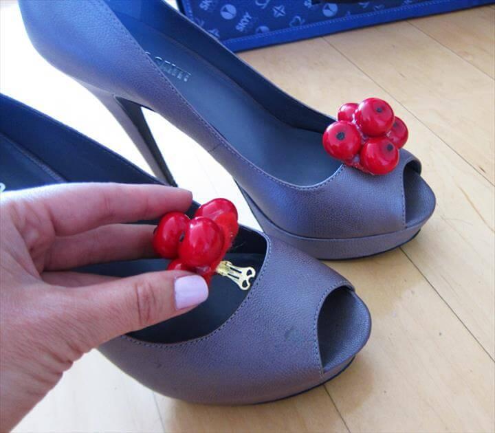 Cherry Shoe Clips
