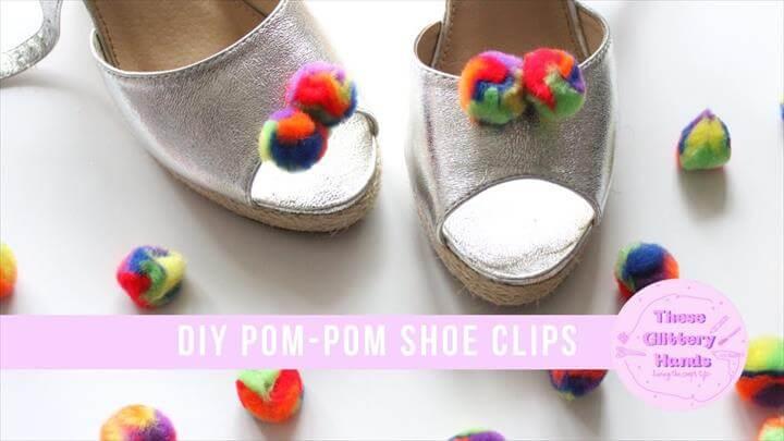 DIY Pom-Pom Shoe Clips