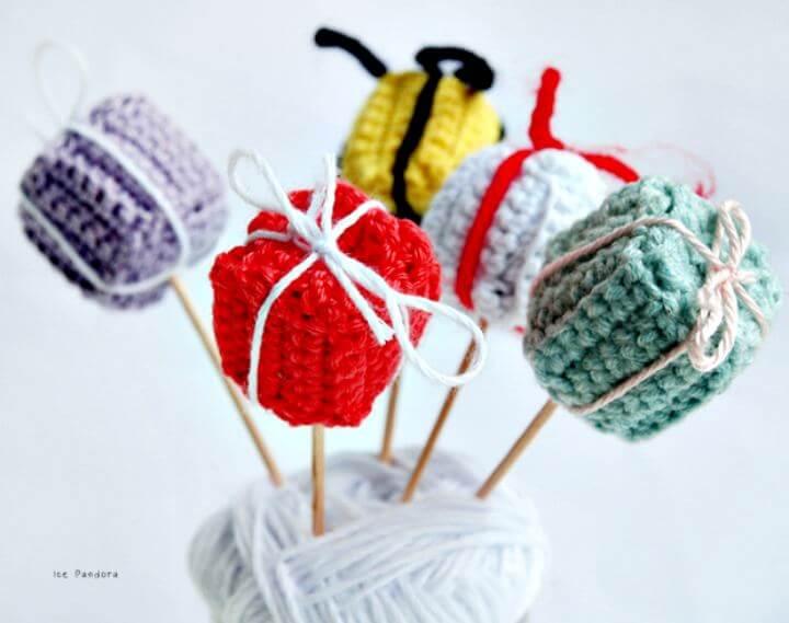 Crochet gift, diy gift pattern, diy gift box crochet, diy projects