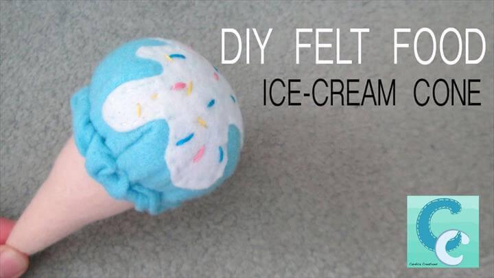 DIY Felt Food: Ice-Cream Cone