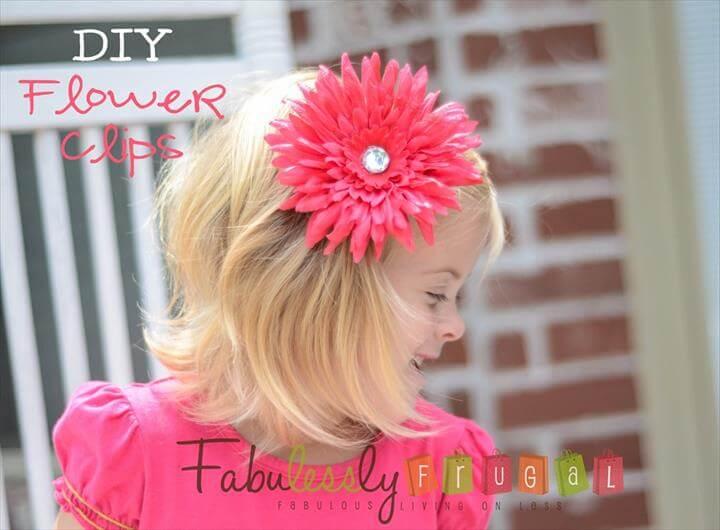 DIY Flower Clips {Picture Tutorial}
