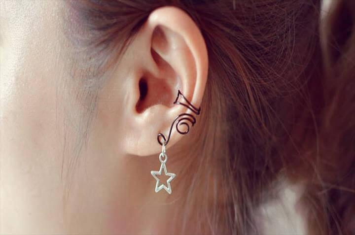 Diy ear cuff hot sale with paper clip