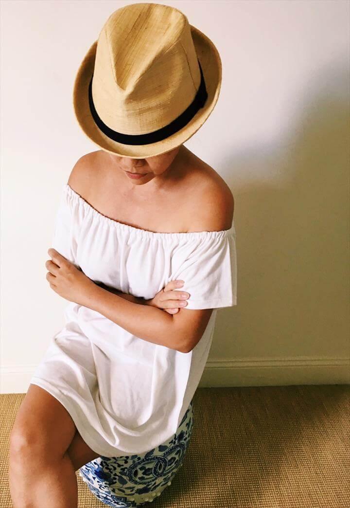 Tag Archives: DIY off-shoulder t-shirt dress