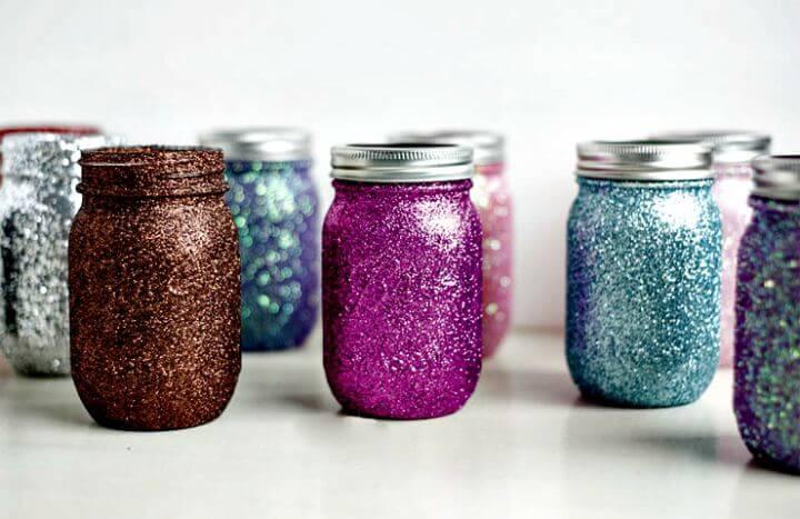 diy painted mason jar, diy colorful mason jar, diy crafts, diy crafts and projects