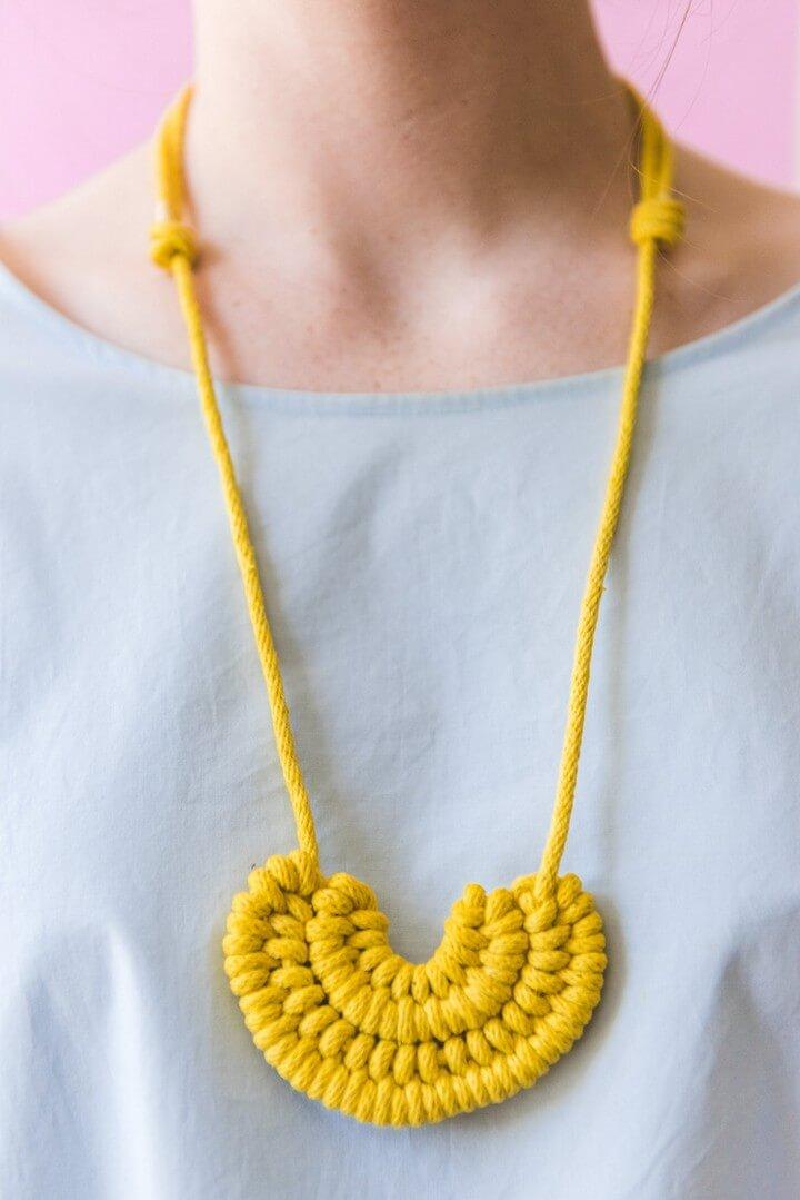 Make a DIY Knot Necklace