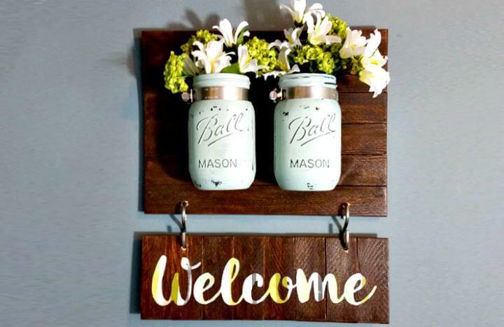 diy flower mason jars, diy welcome mason jars, diy hanging mason jars, diy creative mason jars