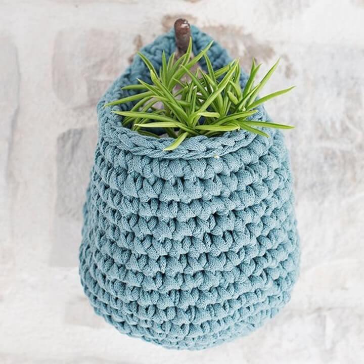 Pattern Crochet Hanging Basket