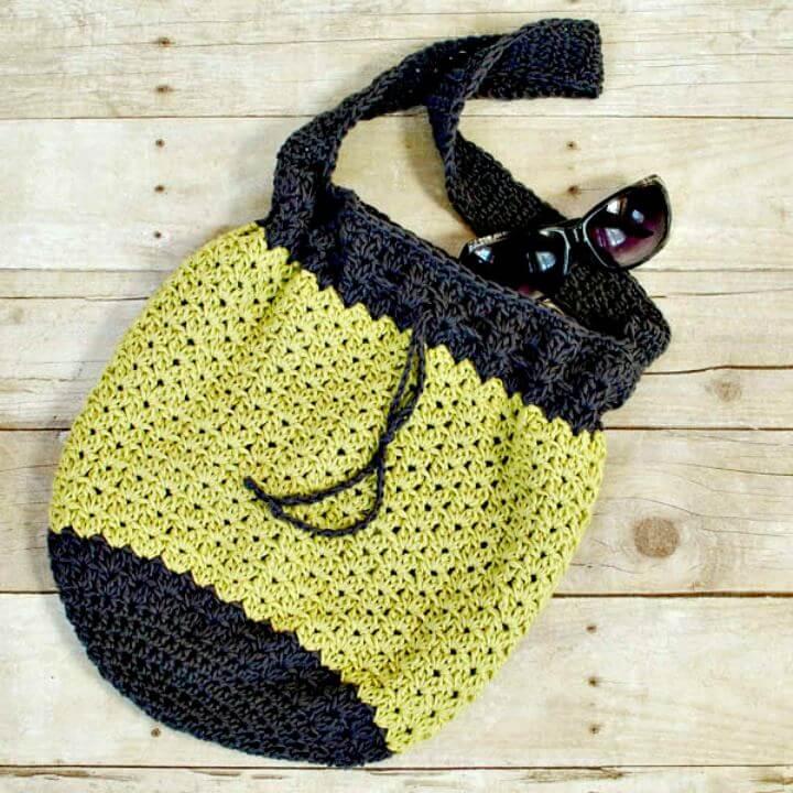 diy summer crochet, diy crochet idea, diy crochet bag, diy pattern crochet
