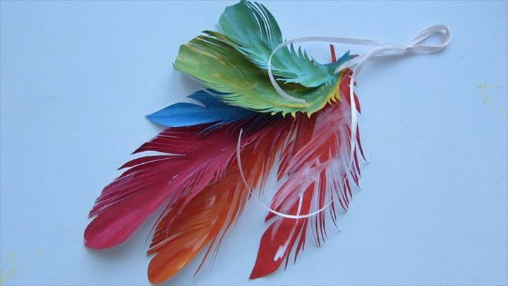 Colorful Feather Decorations