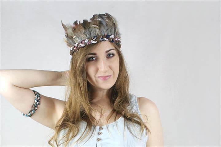 Festival Style: Boho Feather Crown DIY