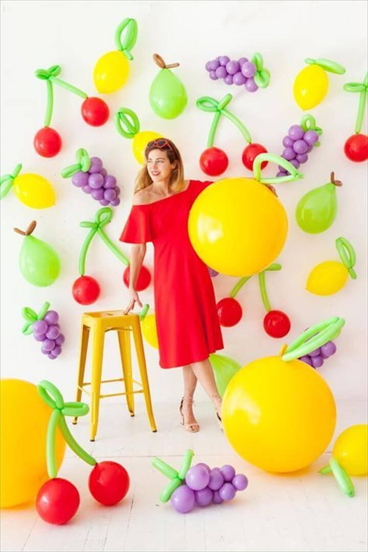 DIY Balloon Fruit