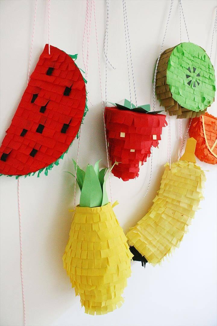 These fruit pinatas are almost too cute to break apart for the hidden goodies