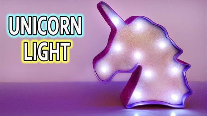 UNICORN LIGHT! DIY room decor ideas!