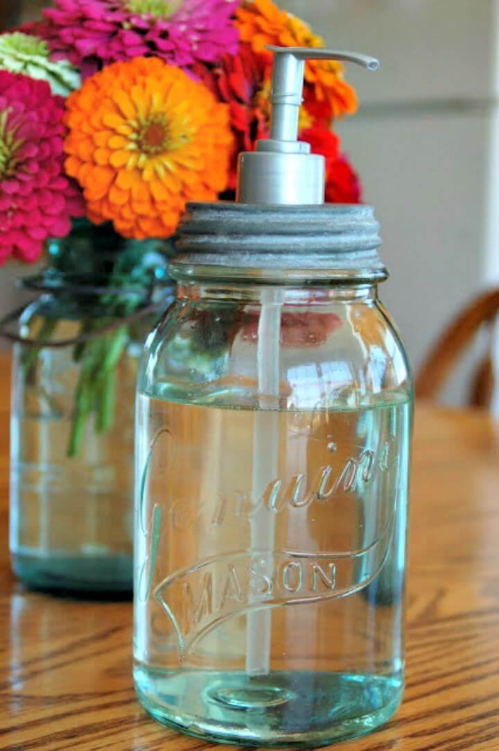 soap mason jar, diy mason jar, do it yourself, how to make