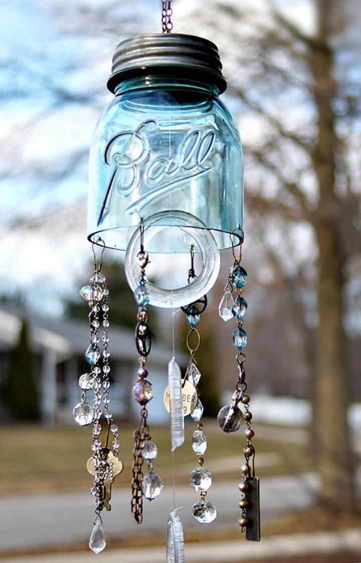 Wind mason jar idea, diy mason jar idea, how to make, easy to make