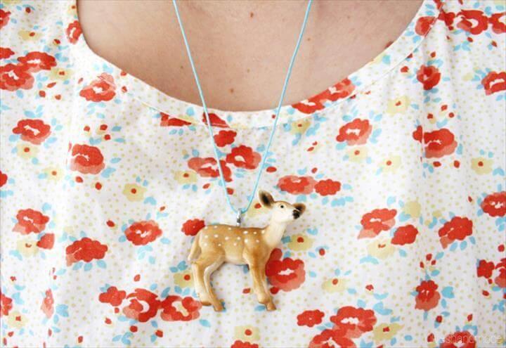 DIY: Toy Animal Necklace