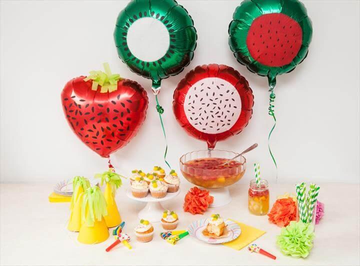  DIY tutti frutti kids party