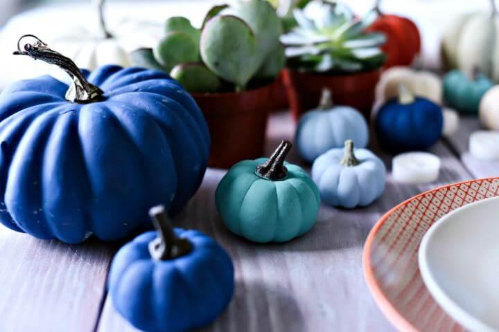 painted pumpkins decor, home decor, diy crafts 