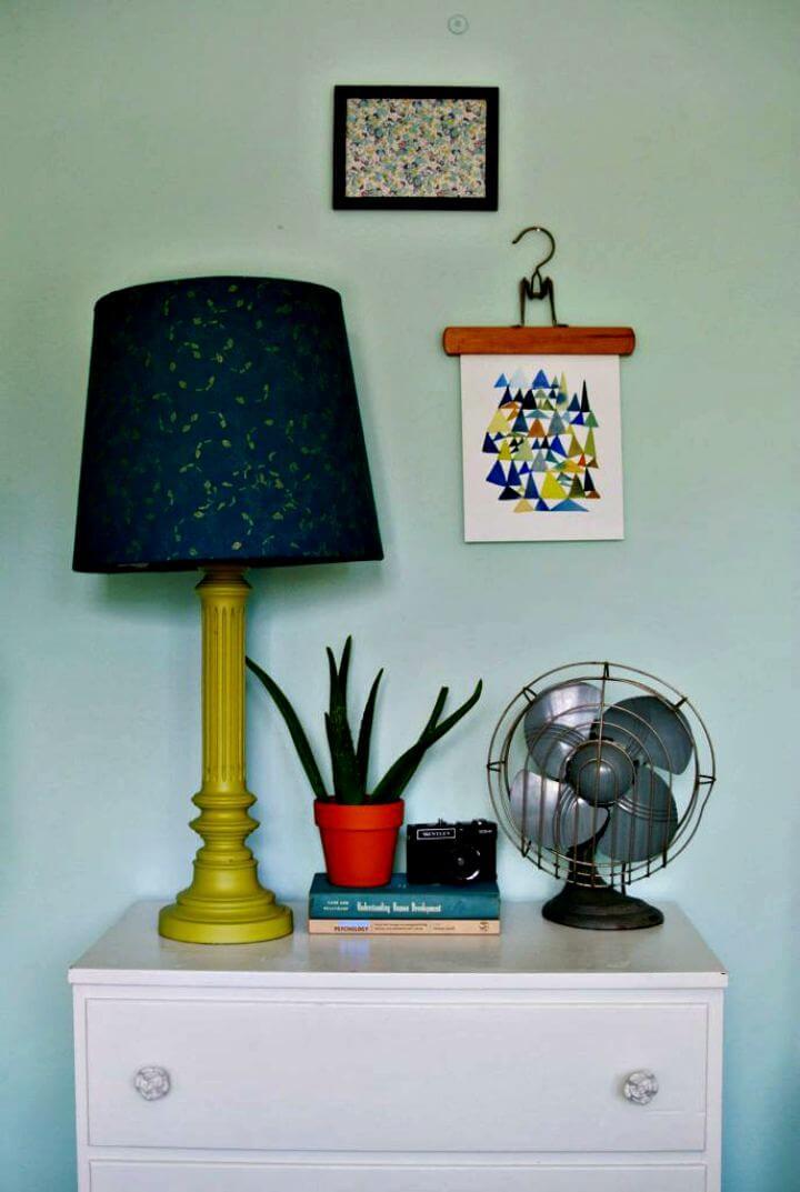 lamp idea, diy fabric lampshade diy, how to, room decor idea