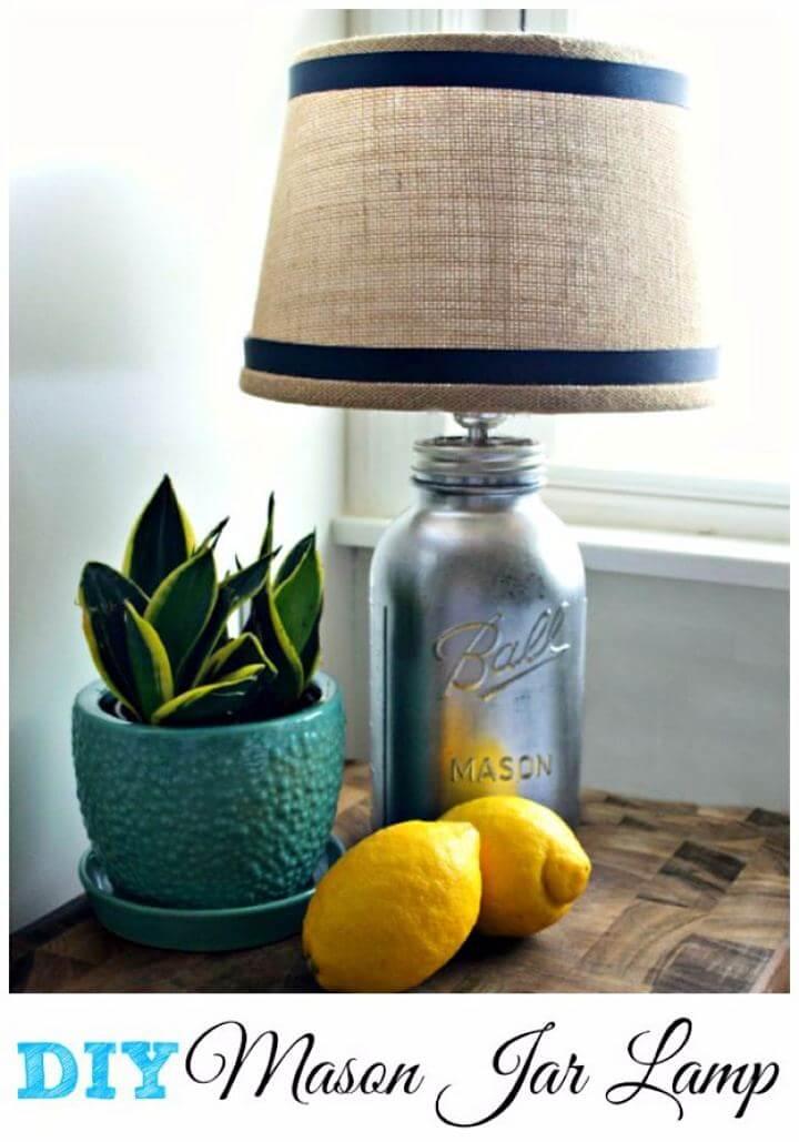 lamp mason jar, diy lamp mason jar, lightning mason jar, creative mason jar