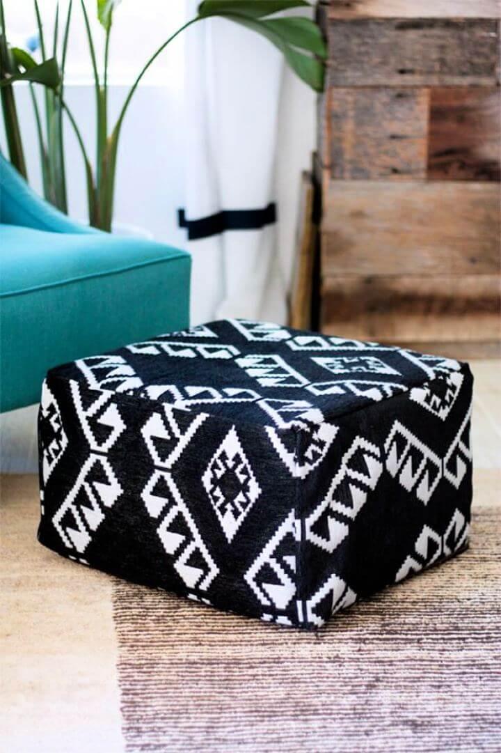 room decor, pouf decor for room, diy crafts, diy projects, diy crafts and projects