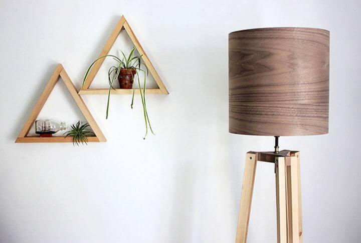 diy room decor, diy triangle shelve idea, diy crafts and projects, diy projects