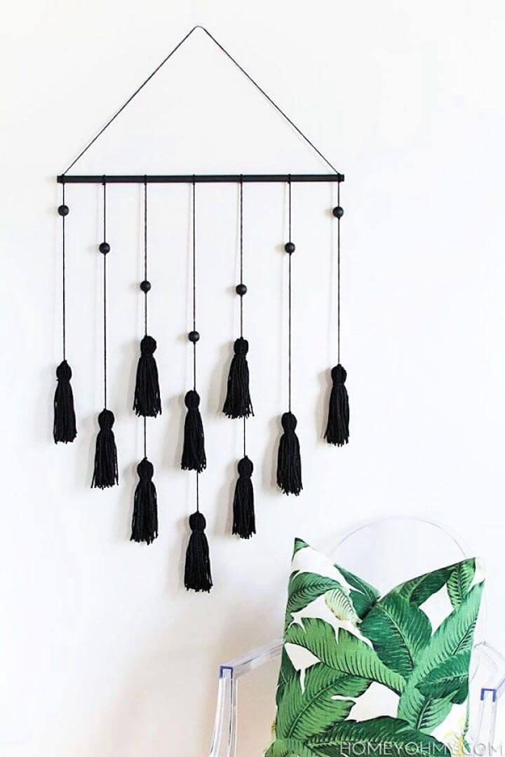 tassel wall hanging idea, diy crafts, diy room decor, diy idea, diy crafts and projects