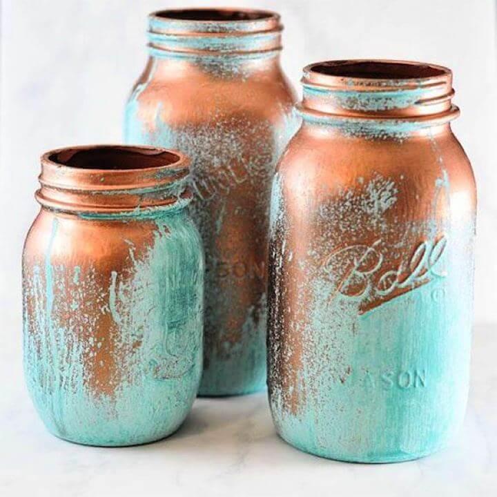 painted mason jar, cool mason jar, attractive mason jar