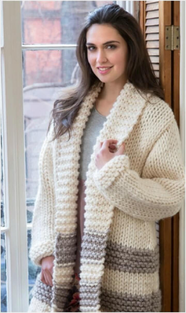 coat sweater, sweater idea, car coat sweater, crochet ideas