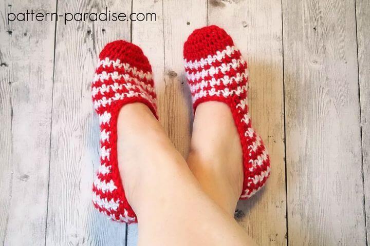 christmas crochet, crochet slippers, diy ideas, diy projects,