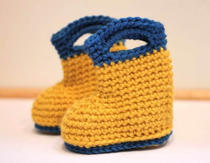 rain boots, crochet boots, crochet ideas, diy crafts and projects