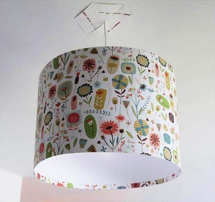 fabric lampshade, diy fabric, fabric ideas, lampshade with fabric, how to