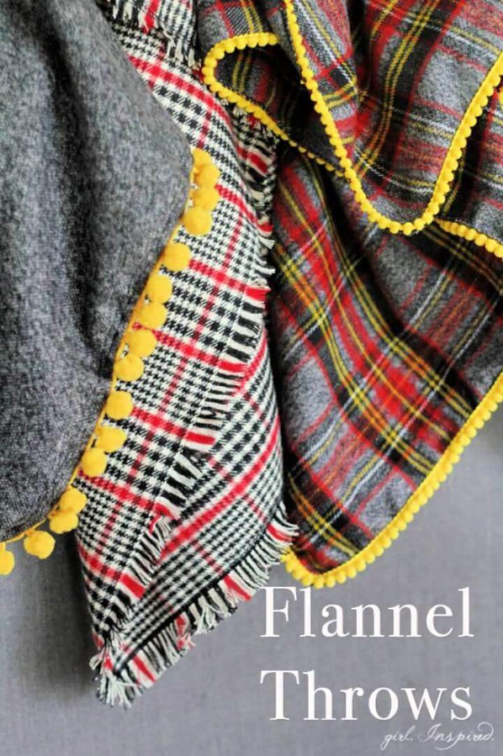 diy flannel blankets, diy room idea, diy winter idea, best for winter, diy hot blankets