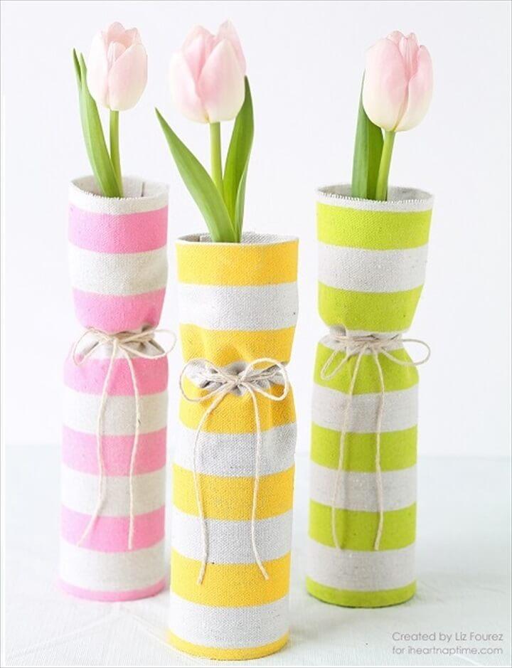 fabric spring, vases ideas, vases for sell, vases holiday