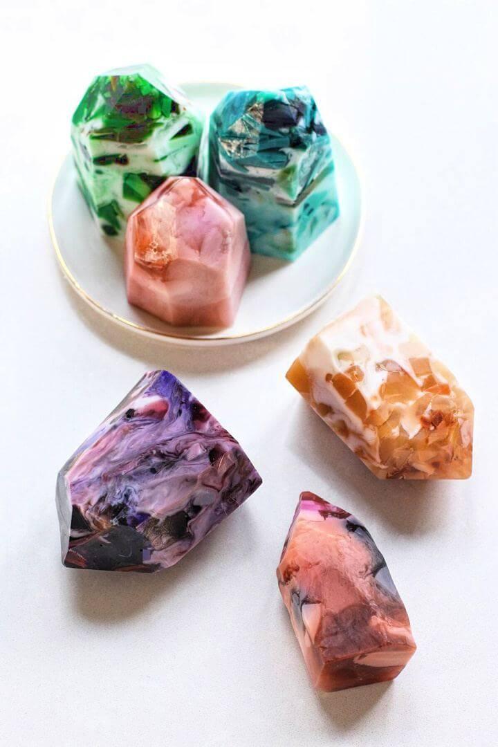 gemstone soap, honestly gift, mother day, do it yourself