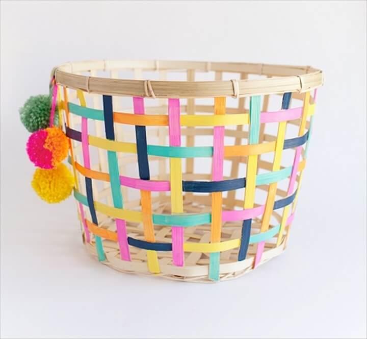 painted basket, make and sell ideas, 